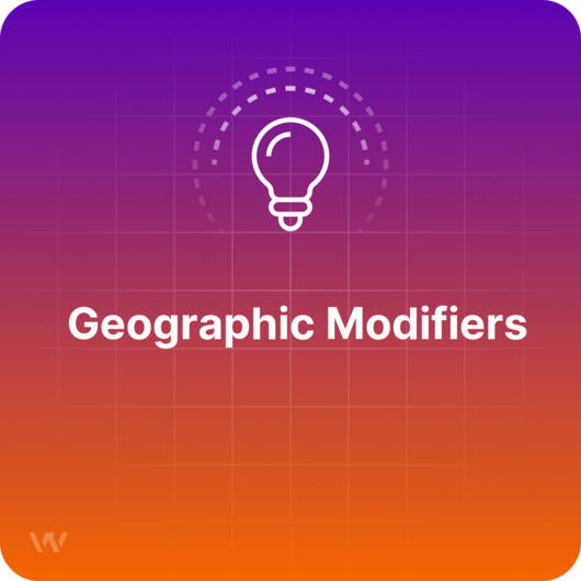 Was sind geografische Modifikatoren?